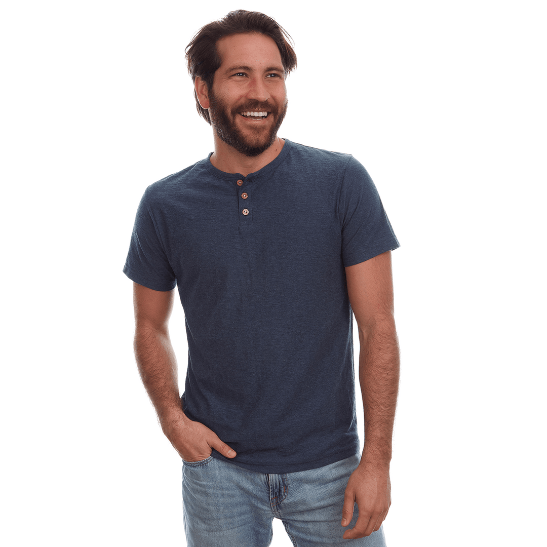 Noel Solid Slub Henley - One Revolver Surfboards