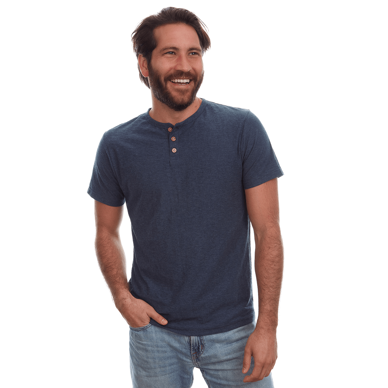 Noel Solid Slub Henley - One Revolver Surfboards