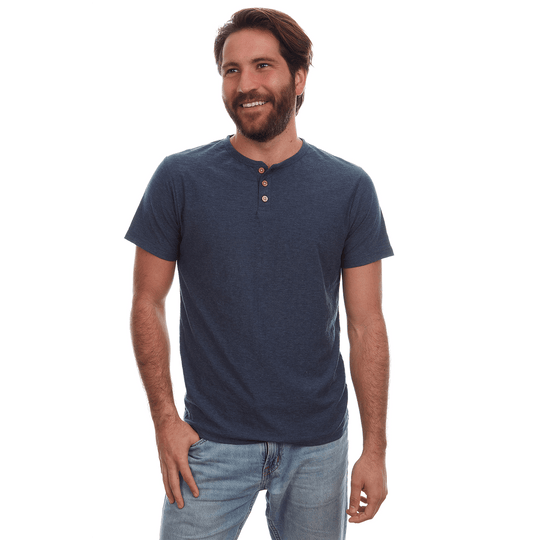 Noel Solid Slub Henley - One Revolver Surfboards