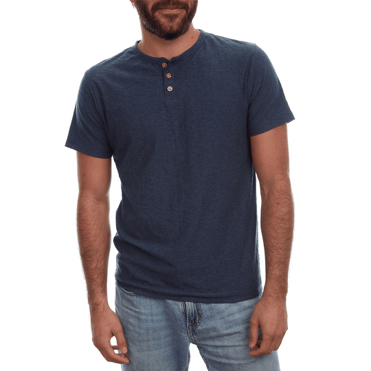 Noel Solid Slub Henley - One Revolver Surfboards