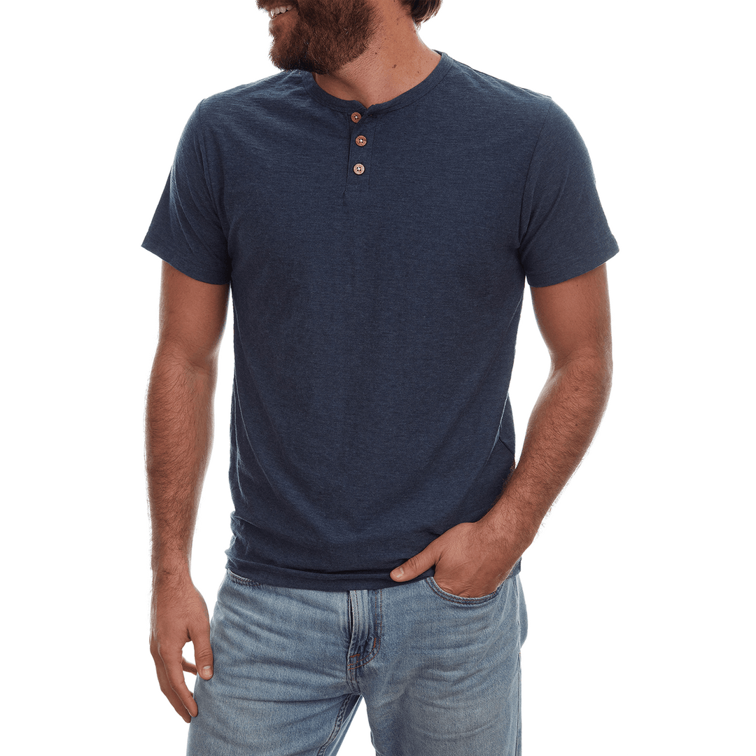 Noel Solid Slub Henley - One Revolver Surfboards