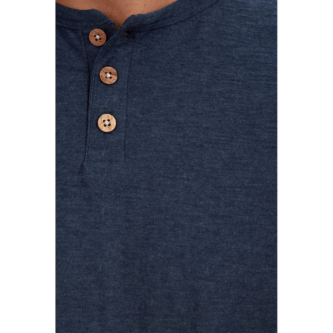 Noel Solid Slub Henley - One Revolver Surfboards