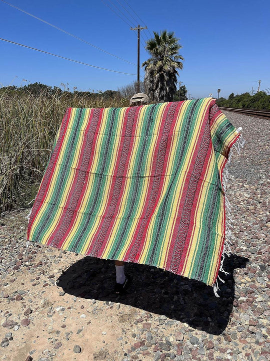 Rasta Mexican Falsa Yoga Blanket - One Revolver Surfboards