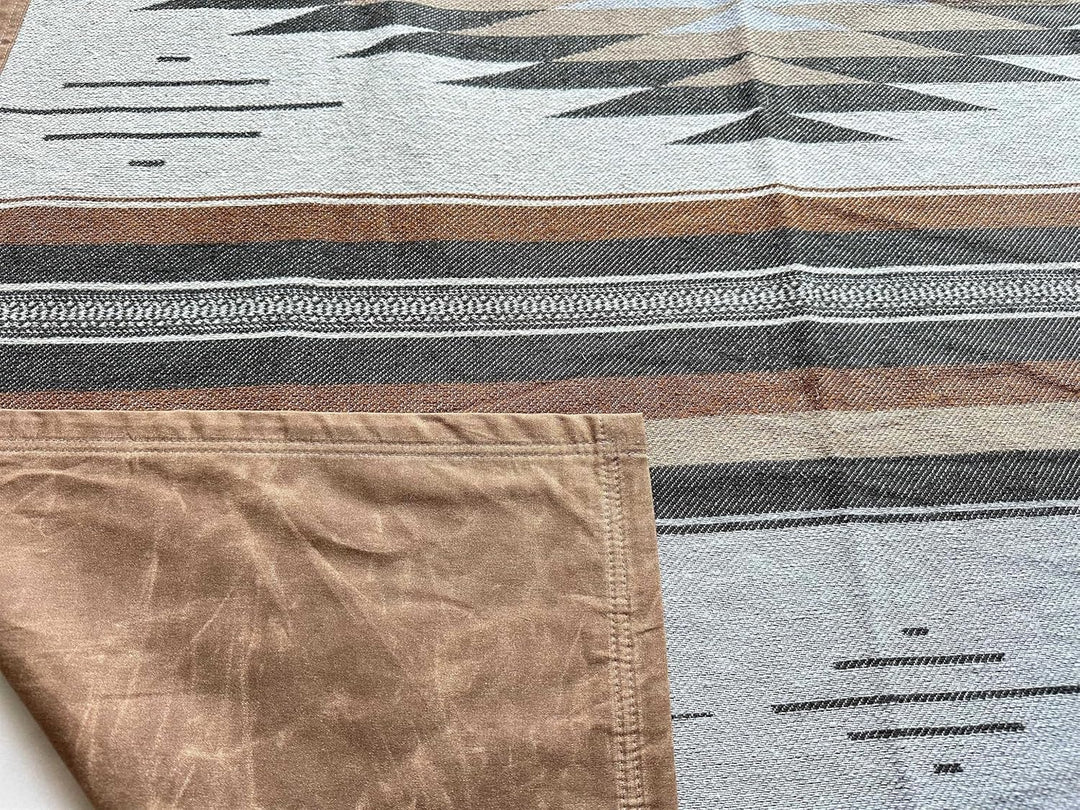 Canvas Camping Blanket - Waxed Canvas Outdoor Blanket / Bushcraft Blanket