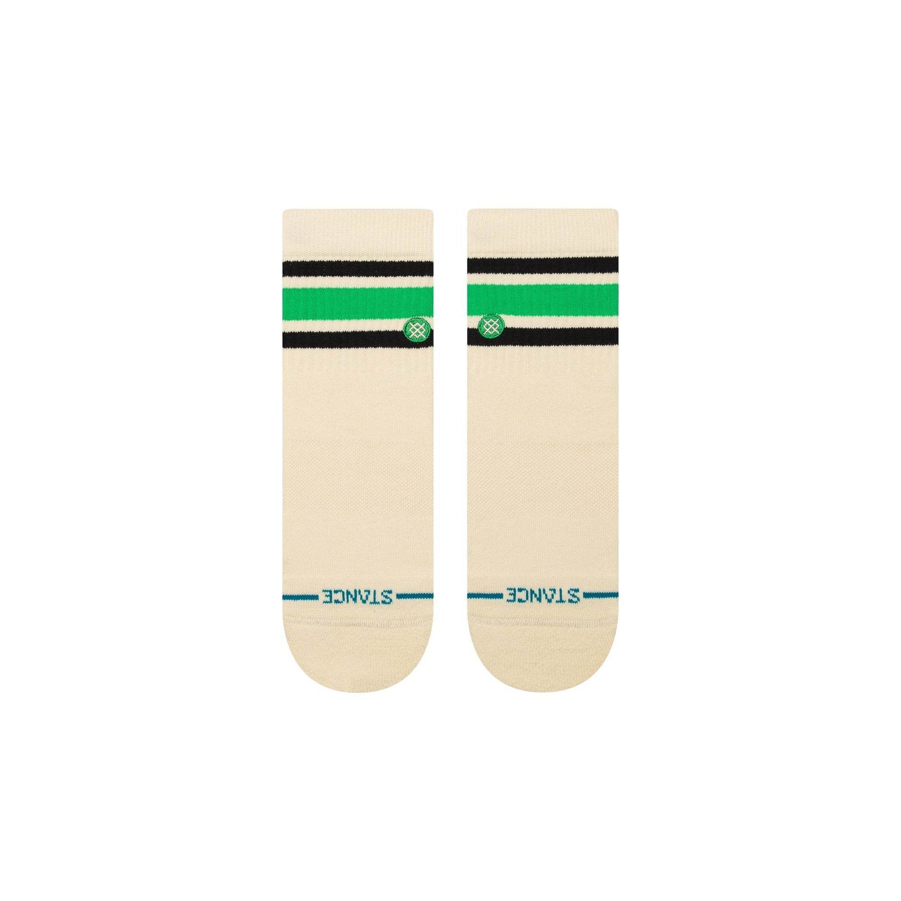Stance Boyd Quarter Mid-Cushion Socks - Green - One Revolver Surfboards