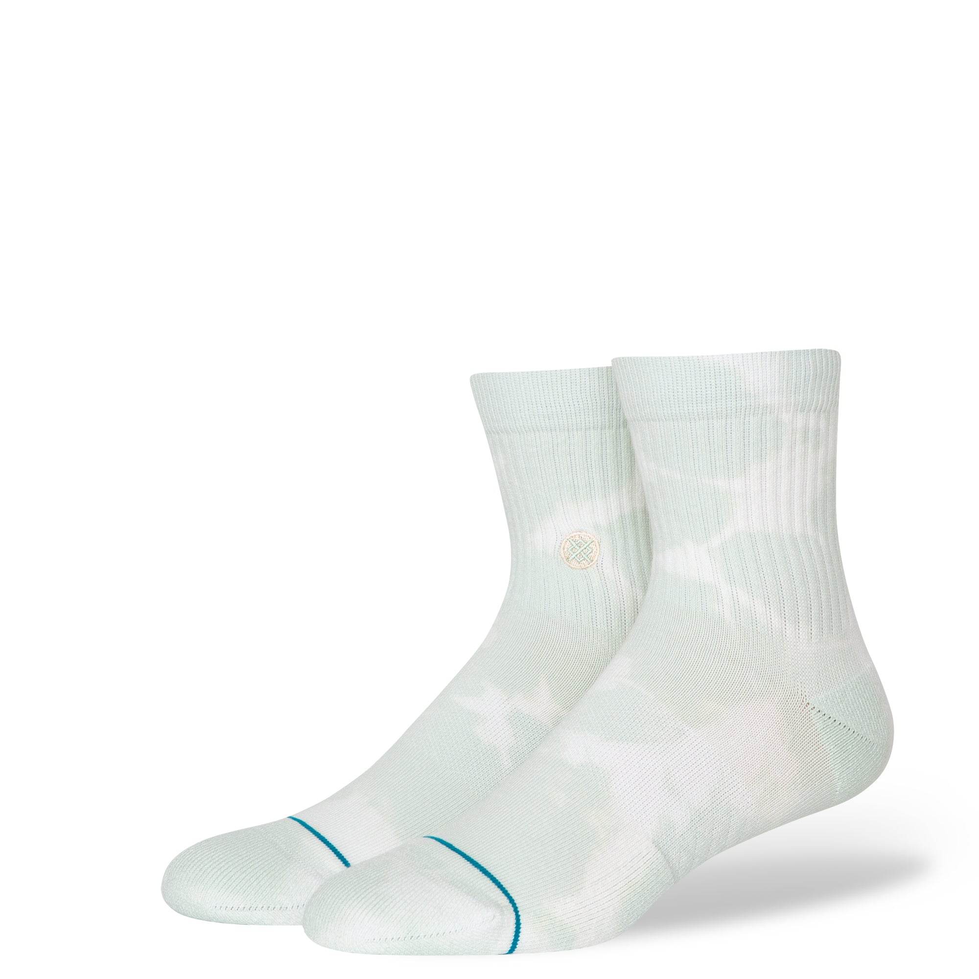 Stance Cotton Quarter Icon Dye Socks - Light Blue - One Revolver Surfboards