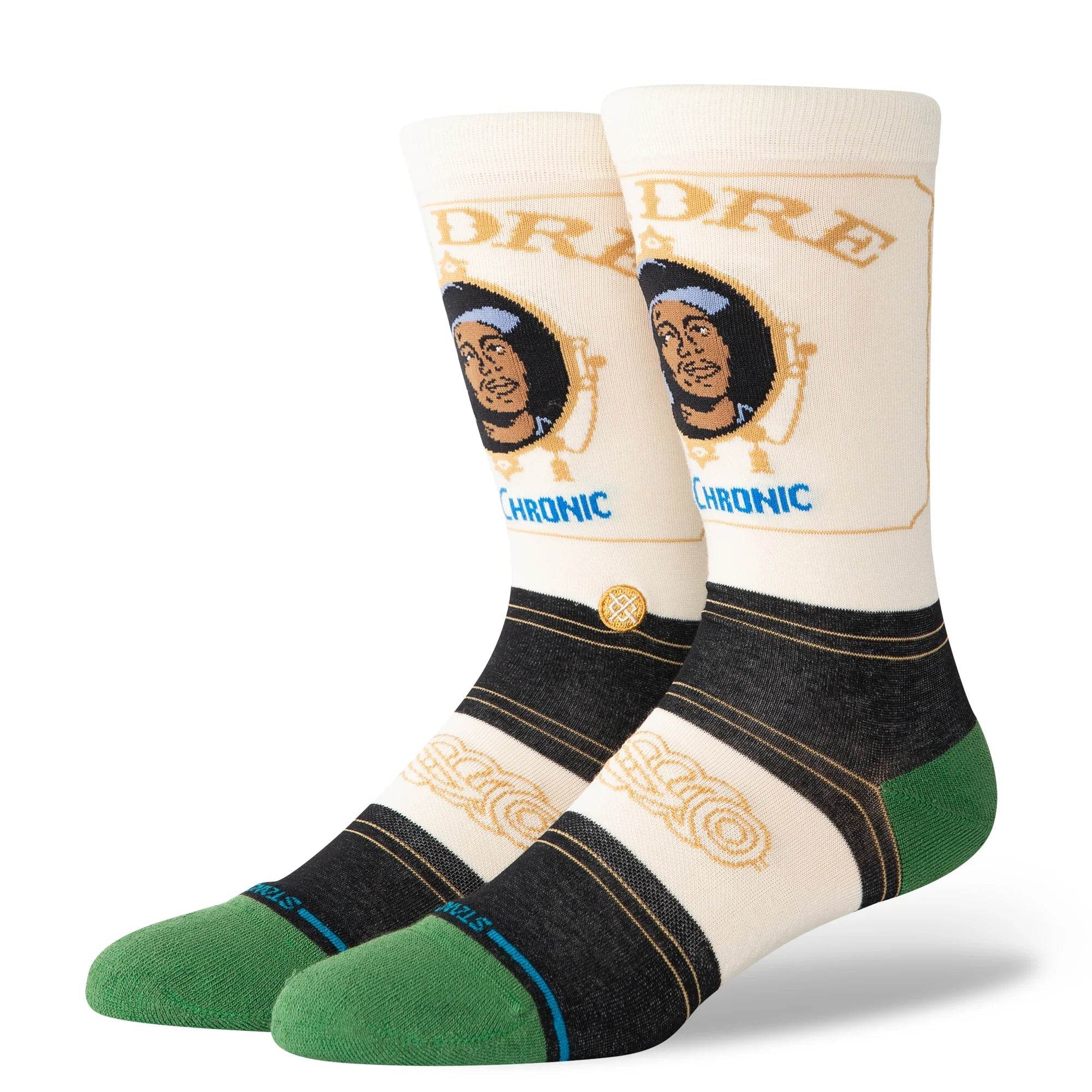 Stance X Dr. Dre's The Chronic Light Cushion Socks - Black - One Revolver Surfboards