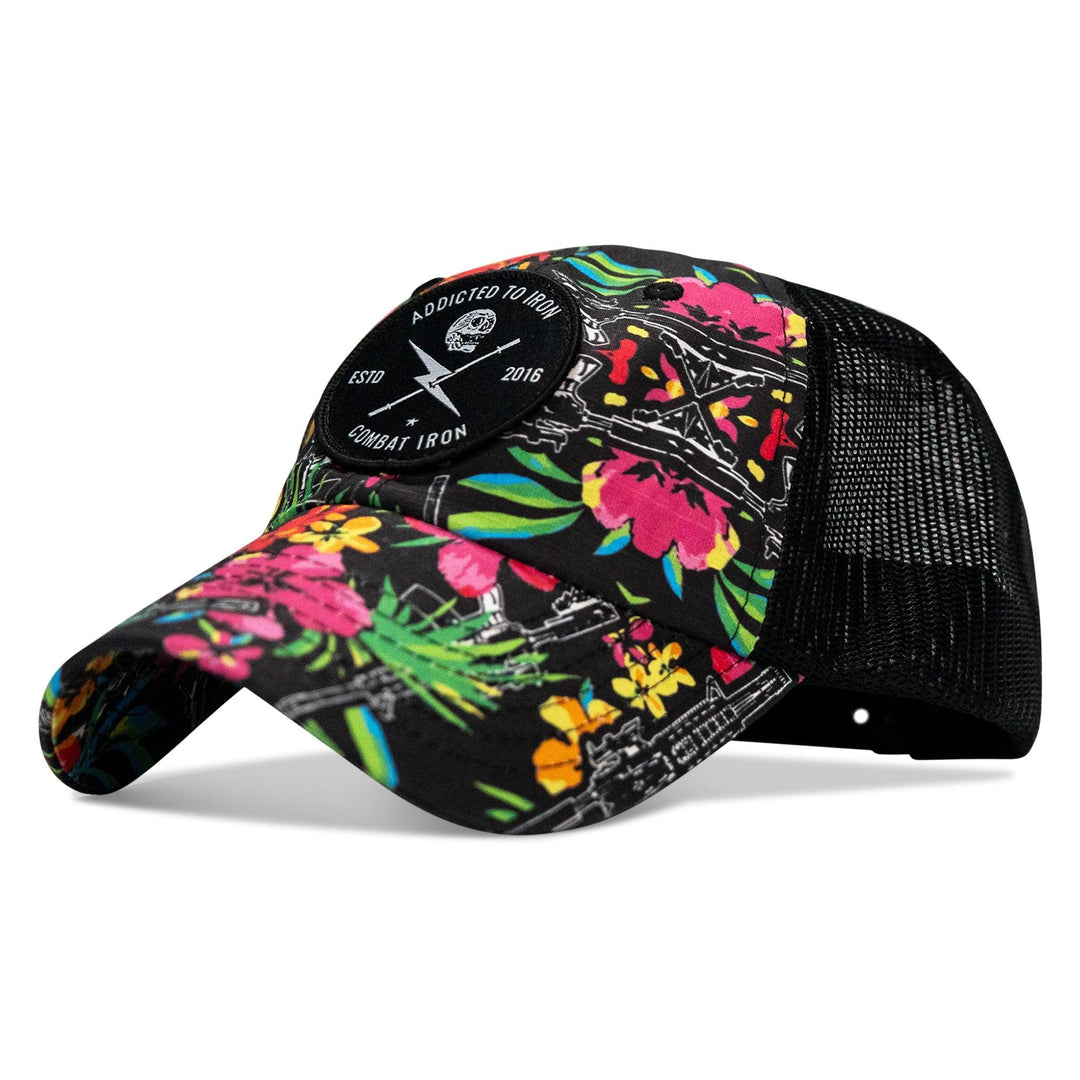 One Revolver Surfboards - Addicted To Iron Patch Tactical Ripstop Mesh Snapback Hat HEADWEAR