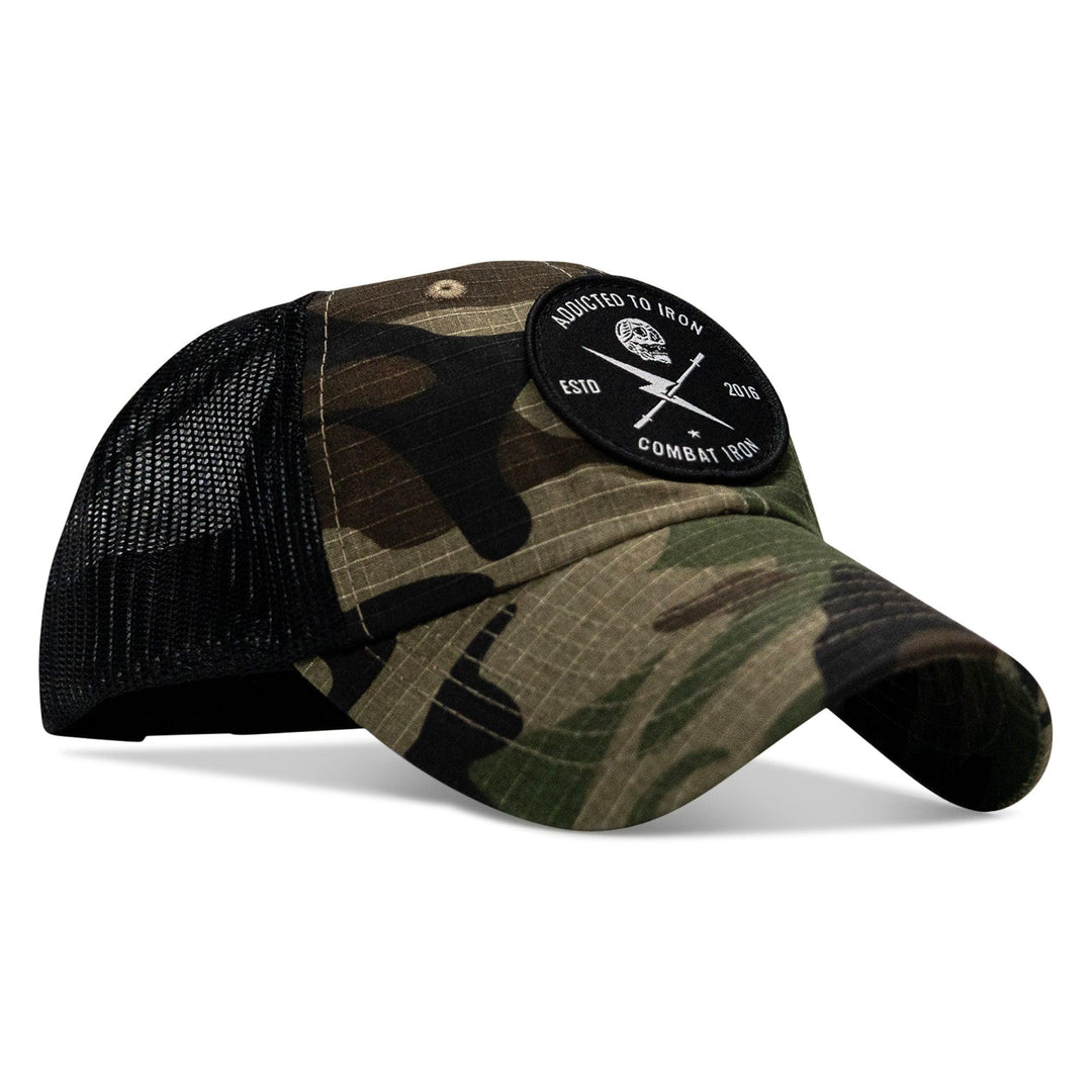 One Revolver Surfboards - Addicted To Iron Patch Tactical Ripstop Mesh Snapback Hat HEADWEAR