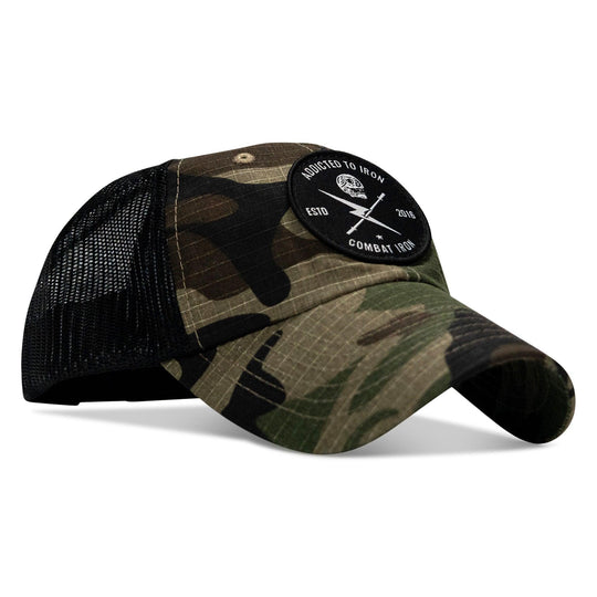 One Revolver Surfboards - Addicted To Iron Patch Tactical Ripstop Mesh Snapback Hat HEADWEAR