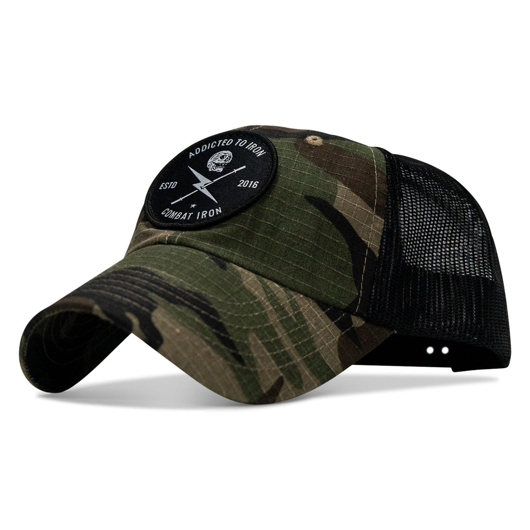 One Revolver Surfboards - Addicted To Iron Patch Tactical Ripstop Mesh Snapback Hat HEADWEAR