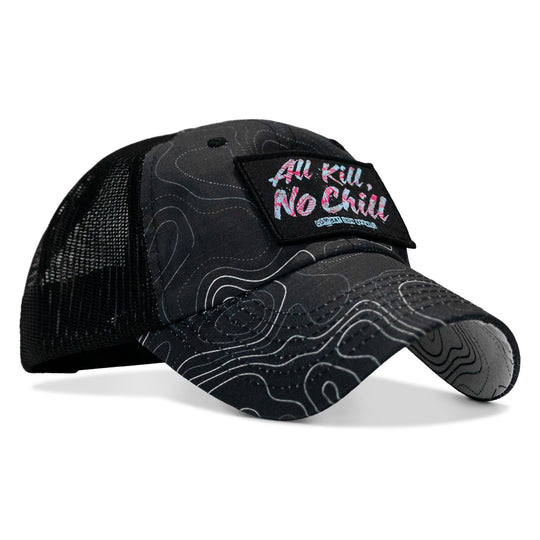 One Revolver Surfboards - All Kill No Chill Patch Tactical Ripstop Mesh Snapback Hat HEADWEAR