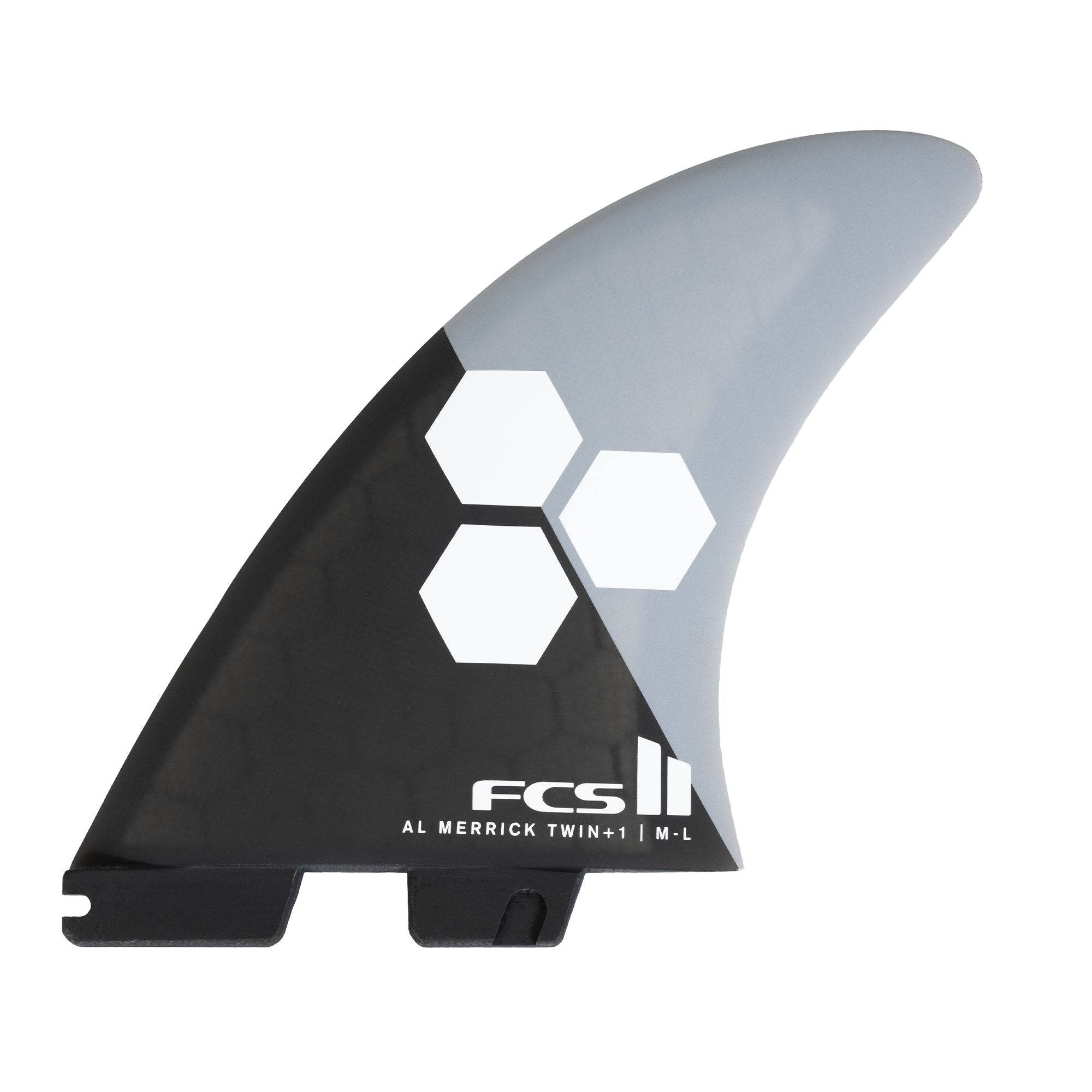 FCS II Al Merrick Twin + Stabiliser Fin Set - One Revolver Surfboards