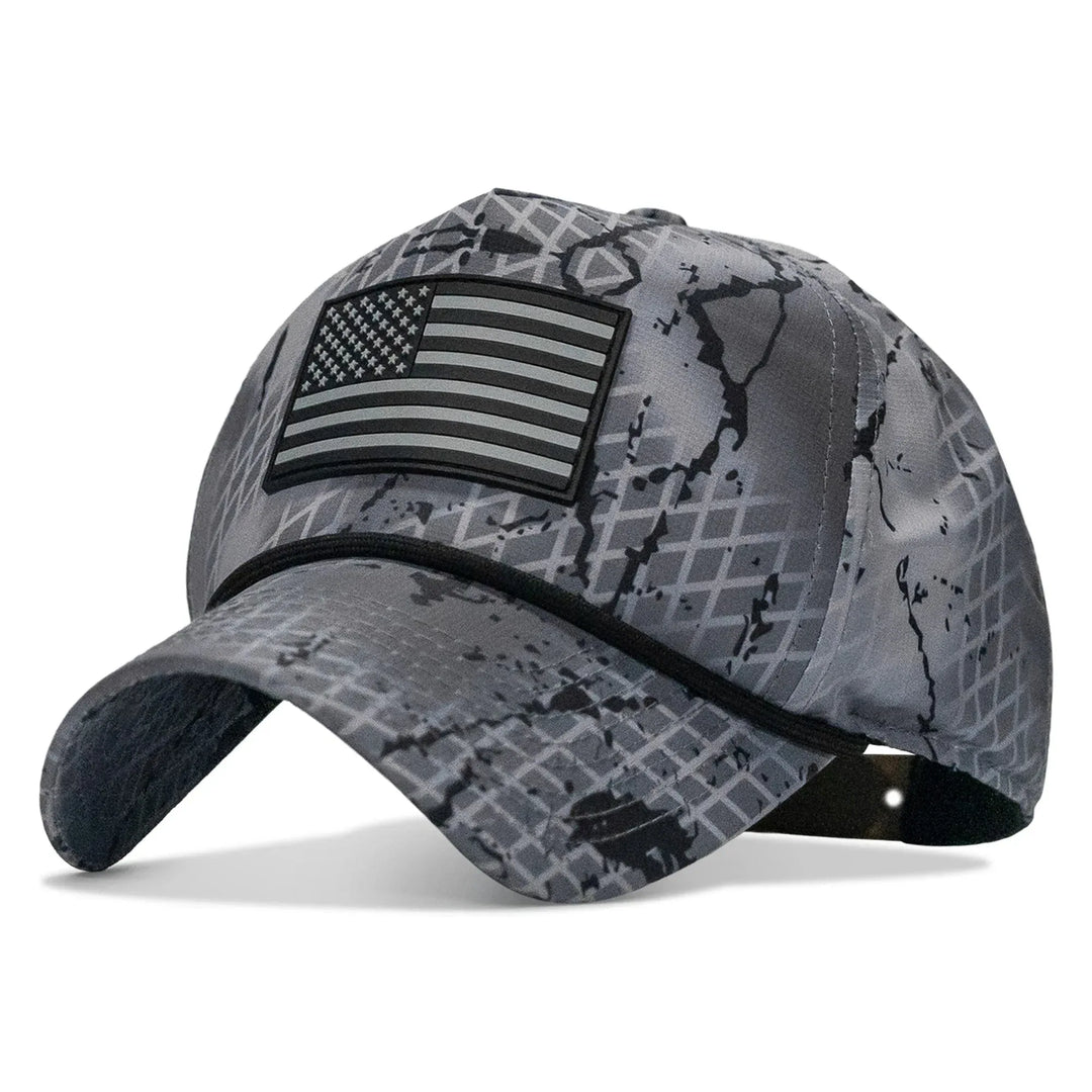 One Revolver Surfboards - American Flag PVC Patch Waterproof Weekender Snapback WEEKENDER MESH SNAPBACK