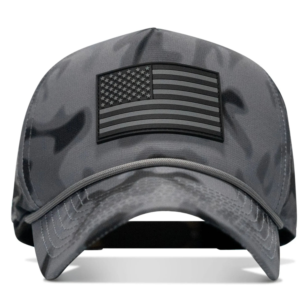 One Revolver Surfboards - American Flag PVC Patch Waterproof Weekender Snapback WEEKENDER MESH SNAPBACK