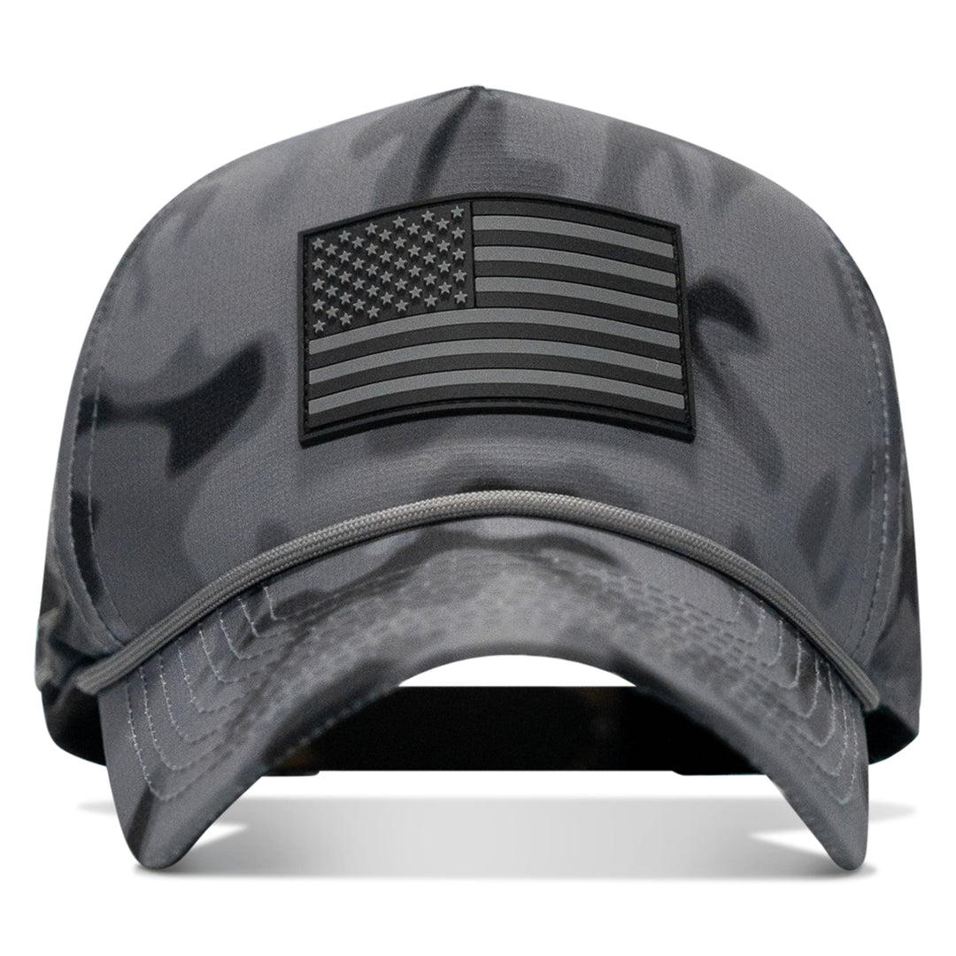 American Flag PVC Patch Waterproof Weekender Snapback