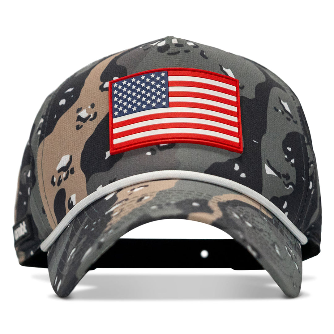 American Flag PVC Patch Waterproof Weekender Snapback