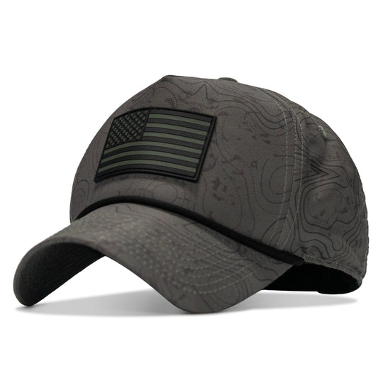 American Flag PVC Patch Waterproof Weekender Snapback