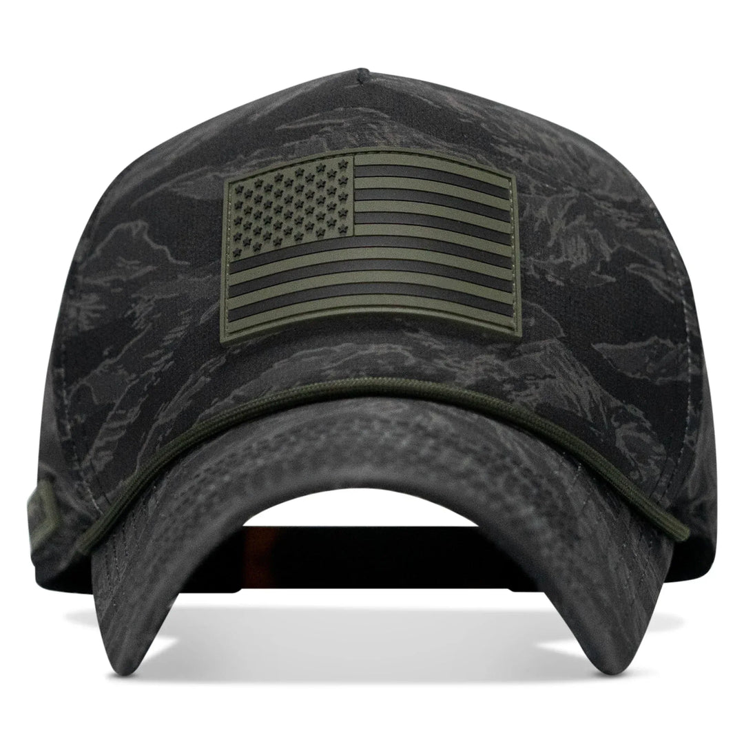 One Revolver Surfboards - American Flag PVC Patch Waterproof Weekender Snapback WEEKENDER MESH SNAPBACK