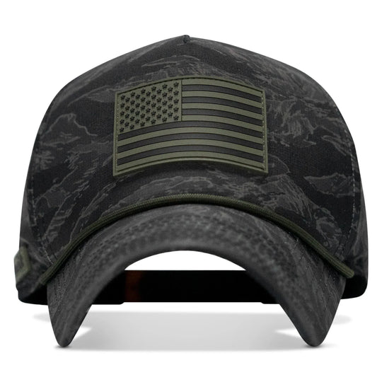 One Revolver Surfboards - American Flag PVC Patch Waterproof Weekender Snapback WEEKENDER MESH SNAPBACK