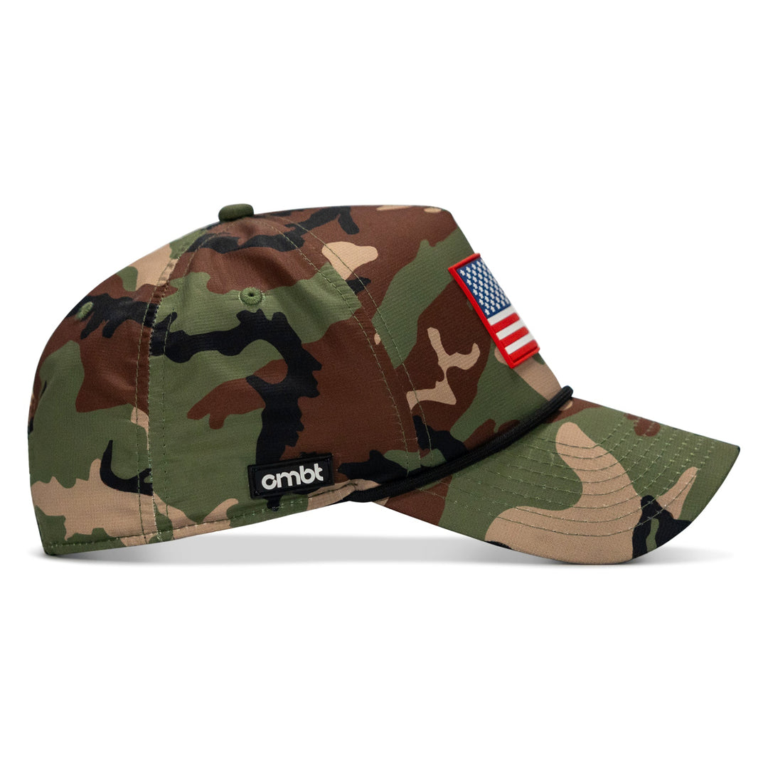American Flag PVC Patch Waterproof Weekender Snapback
