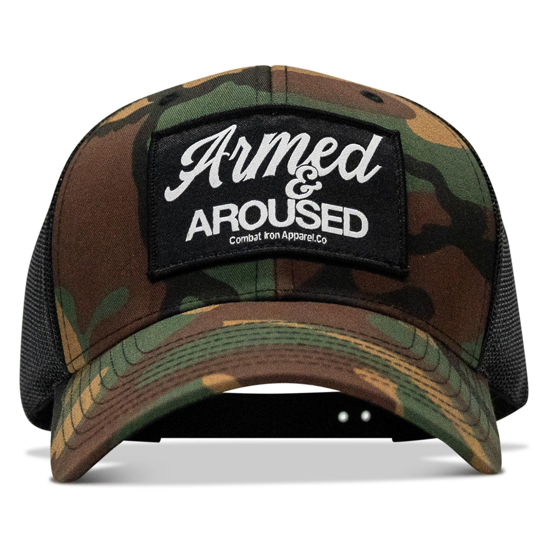 One Revolver Surfboards - Armed &amp; Aroused Patch Snapback Hat HEADWEAR