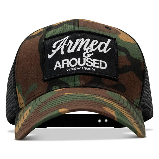 One Revolver Surfboards - Armed &amp; Aroused Patch Snapback Hat HEADWEAR