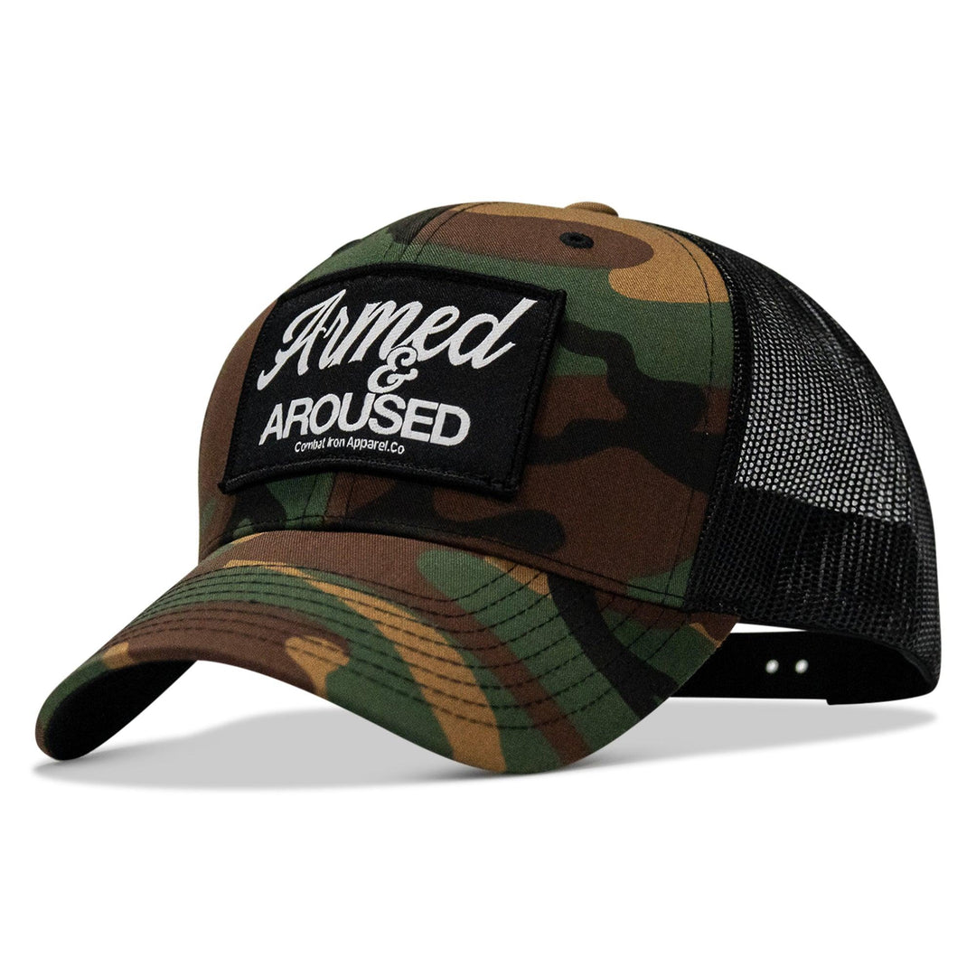 One Revolver Surfboards - Armed &amp; Aroused Patch Snapback Hat HEADWEAR