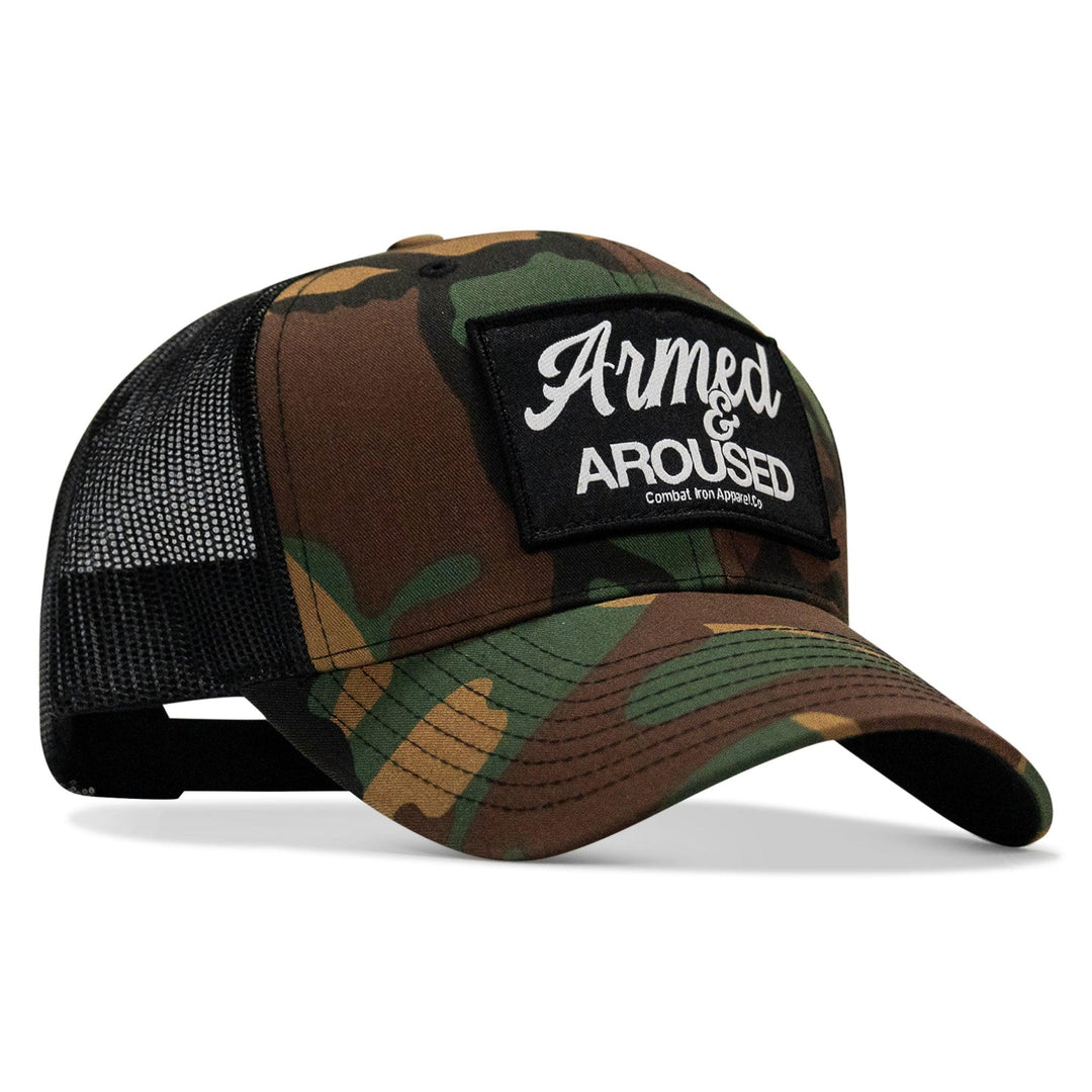 One Revolver Surfboards - Armed &amp; Aroused Patch Snapback Hat HEADWEAR