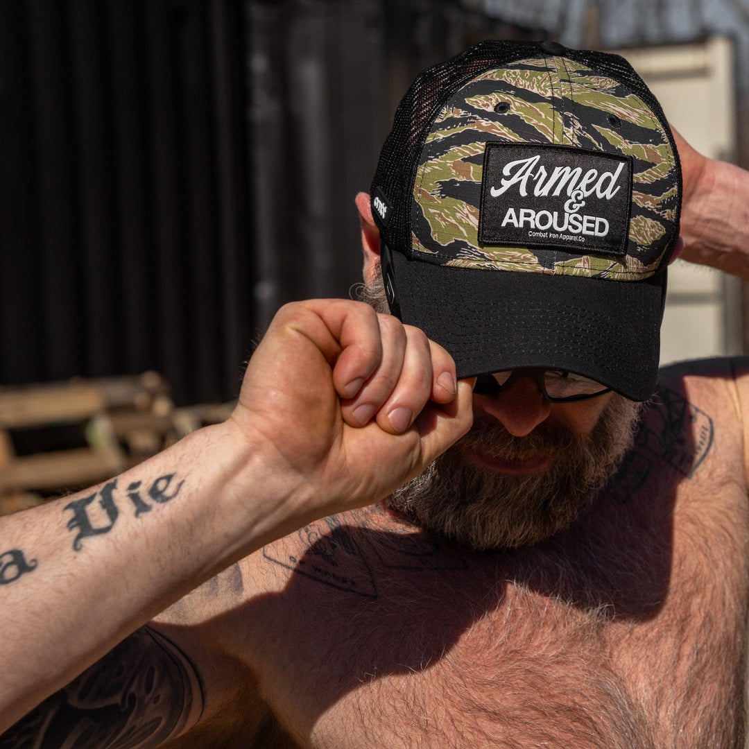 One Revolver Surfboards - Armed &amp; Aroused Patch Original Ripstop Snapback Hat HEADWEAR