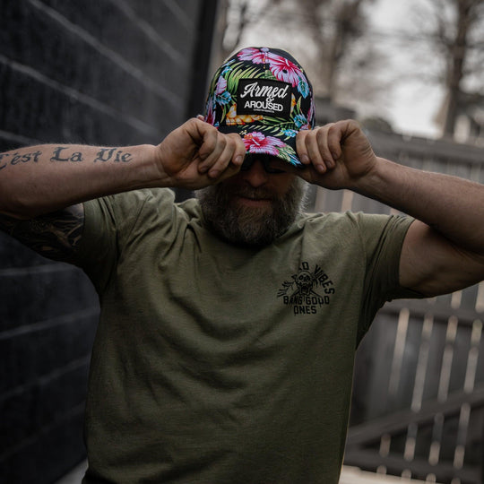 One Revolver Surfboards - Armed &amp; Aroused Patch Snapback Hat HEADWEAR