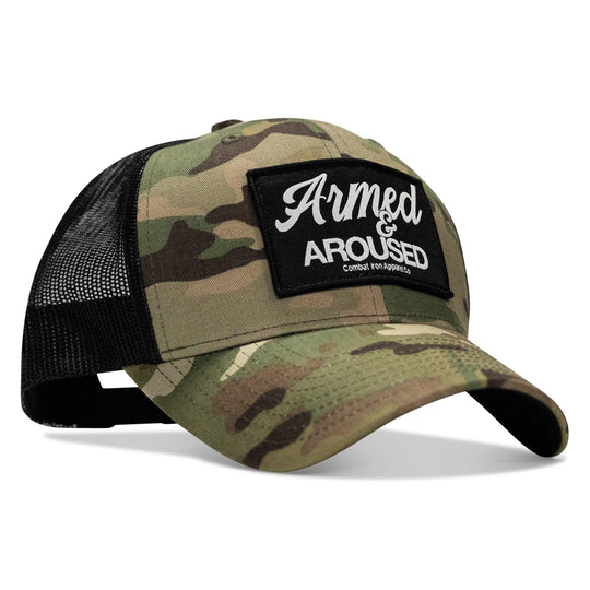 One Revolver Surfboards - Armed &amp; Aroused Patch Snapback Hat HEADWEAR