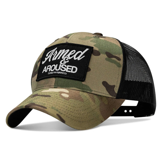 One Revolver Surfboards - Armed &amp; Aroused Patch Snapback Hat HEADWEAR