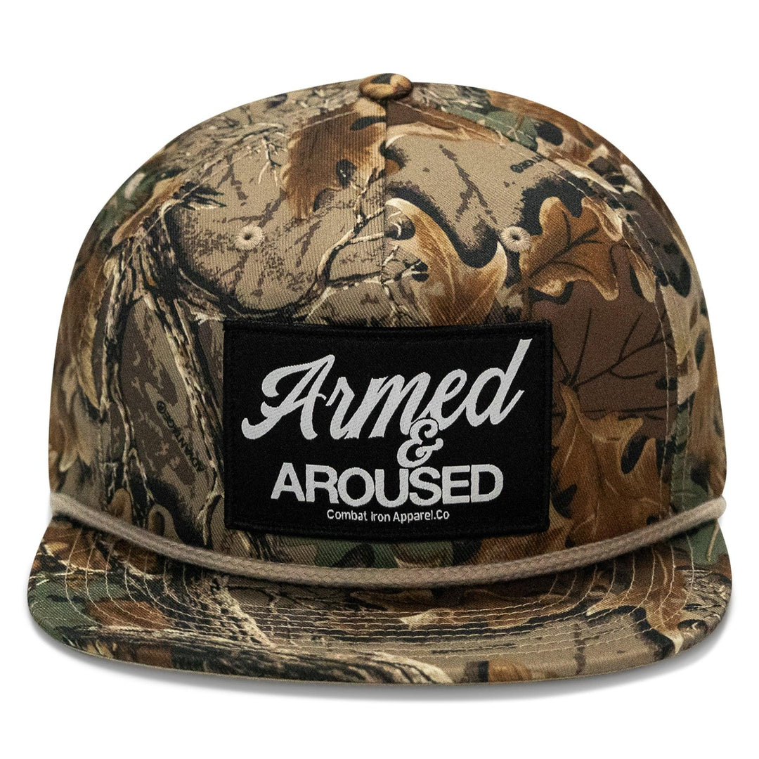 One Revolver Surfboards - Armed & Aroused Patch Flatbill Snapback Hat HEADWEAR