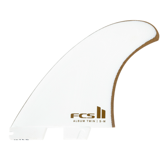 FCS II Album Twin + 1 Fin Set White/Gold