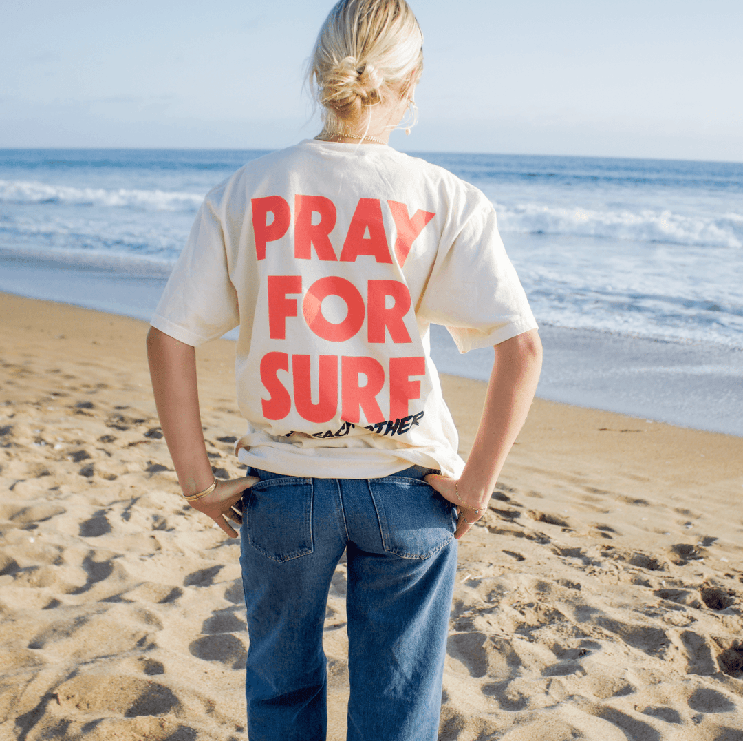 Pray for Surf Adult Tee - One Revolver Surfboards
