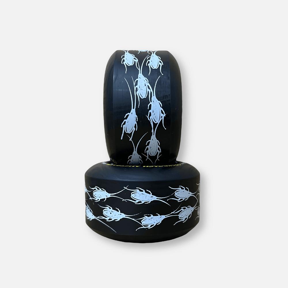 COCKROACH ORIGINAL BLACK 63mm 96A SKATEBOARD WHEELS - One Revolver Surfboards
