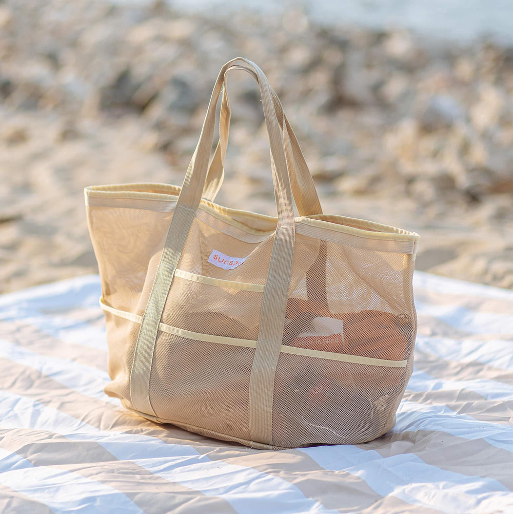 Mesh Beach Tote with Pull-out blanket - One Revolver Surfboards