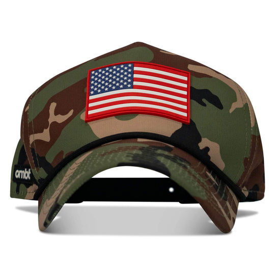 American Flag PVC Patch Waterproof Weekender Snapback