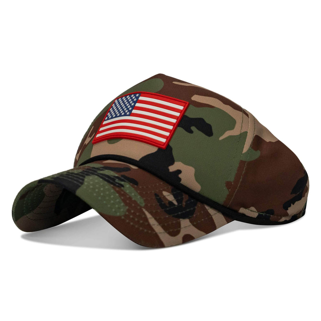 American Flag PVC Patch Waterproof Weekender Snapback