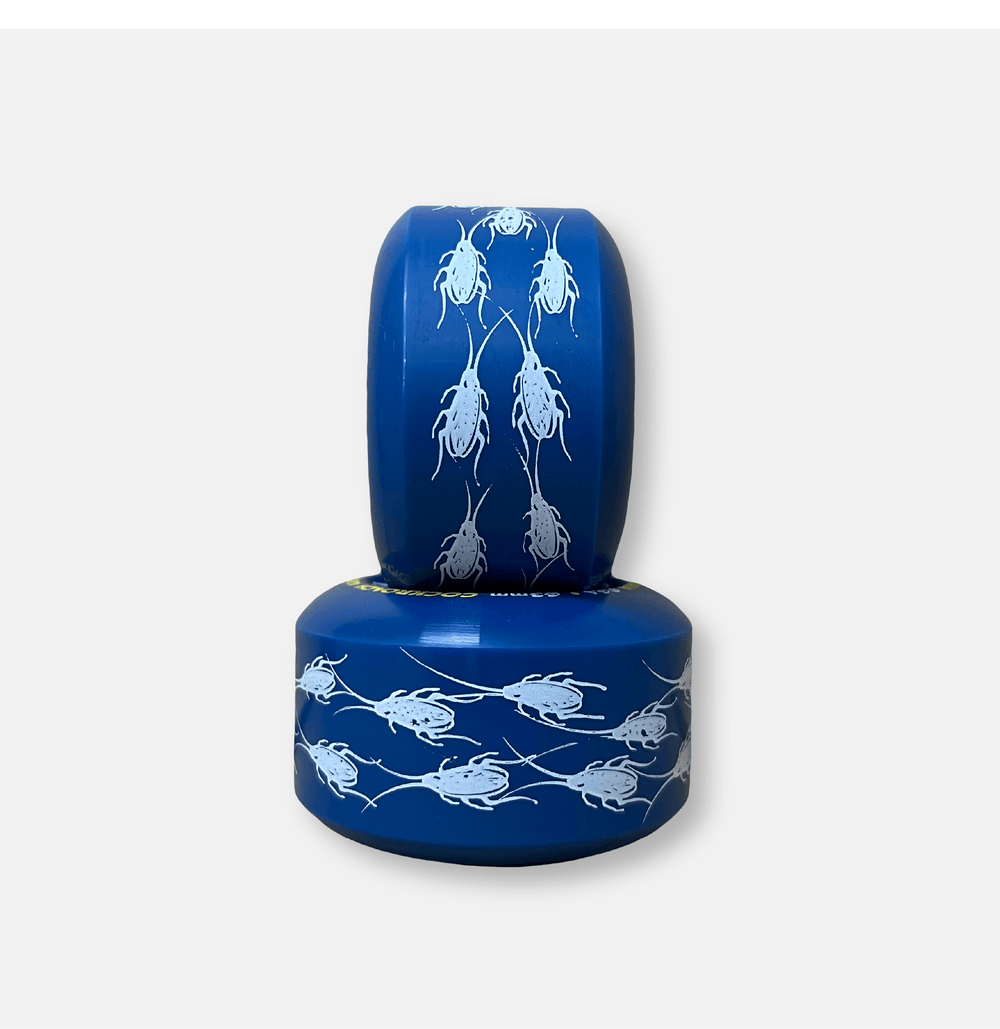COCKROACH ORIGINAL BLUE 63mm 96A SKATEBOARD WHEELS - One Revolver Surfboards