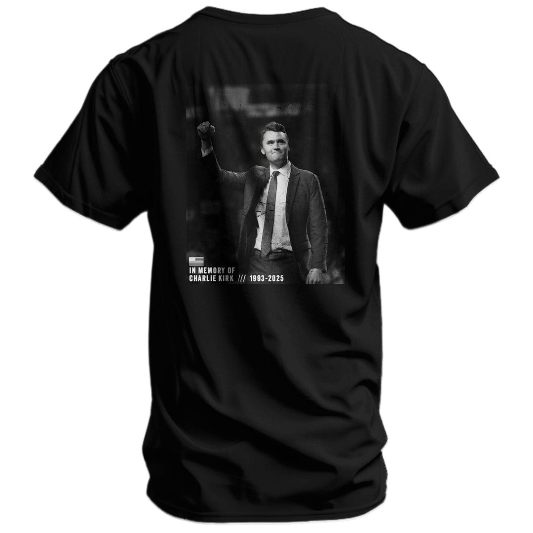 One Revolver Surfboards - God, Family, Country - Honoring Charlie Kirk Men's T-Shirt GRAPHIC T-SHIRT