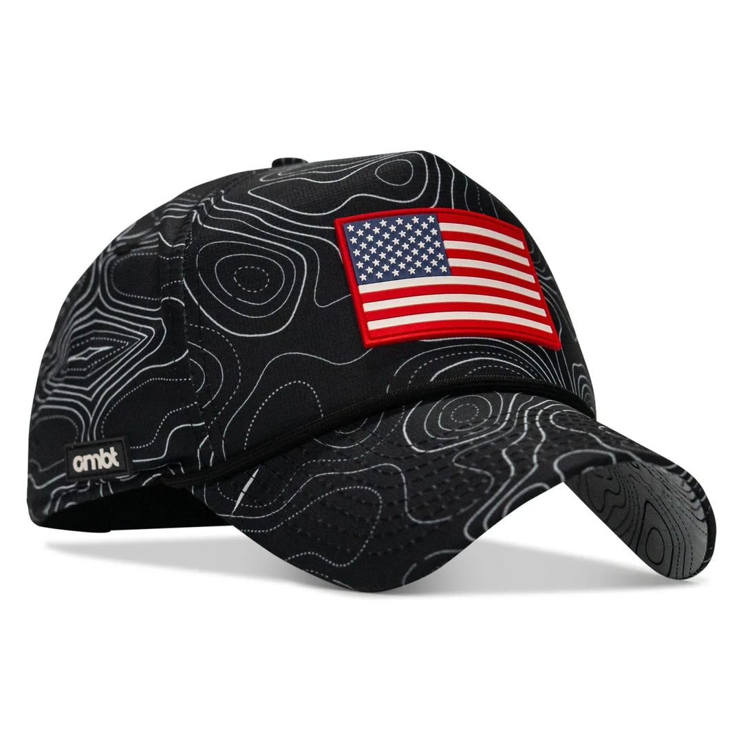 One Revolver Surfboards - American Flag PVC Patch Waterproof Weekender Snapback WEEKENDER MESH SNAPBACK