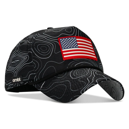 One Revolver Surfboards - American Flag PVC Patch Waterproof Weekender Snapback WEEKENDER MESH SNAPBACK