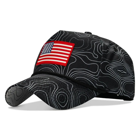 One Revolver Surfboards - American Flag PVC Patch Waterproof Weekender Snapback WEEKENDER MESH SNAPBACK
