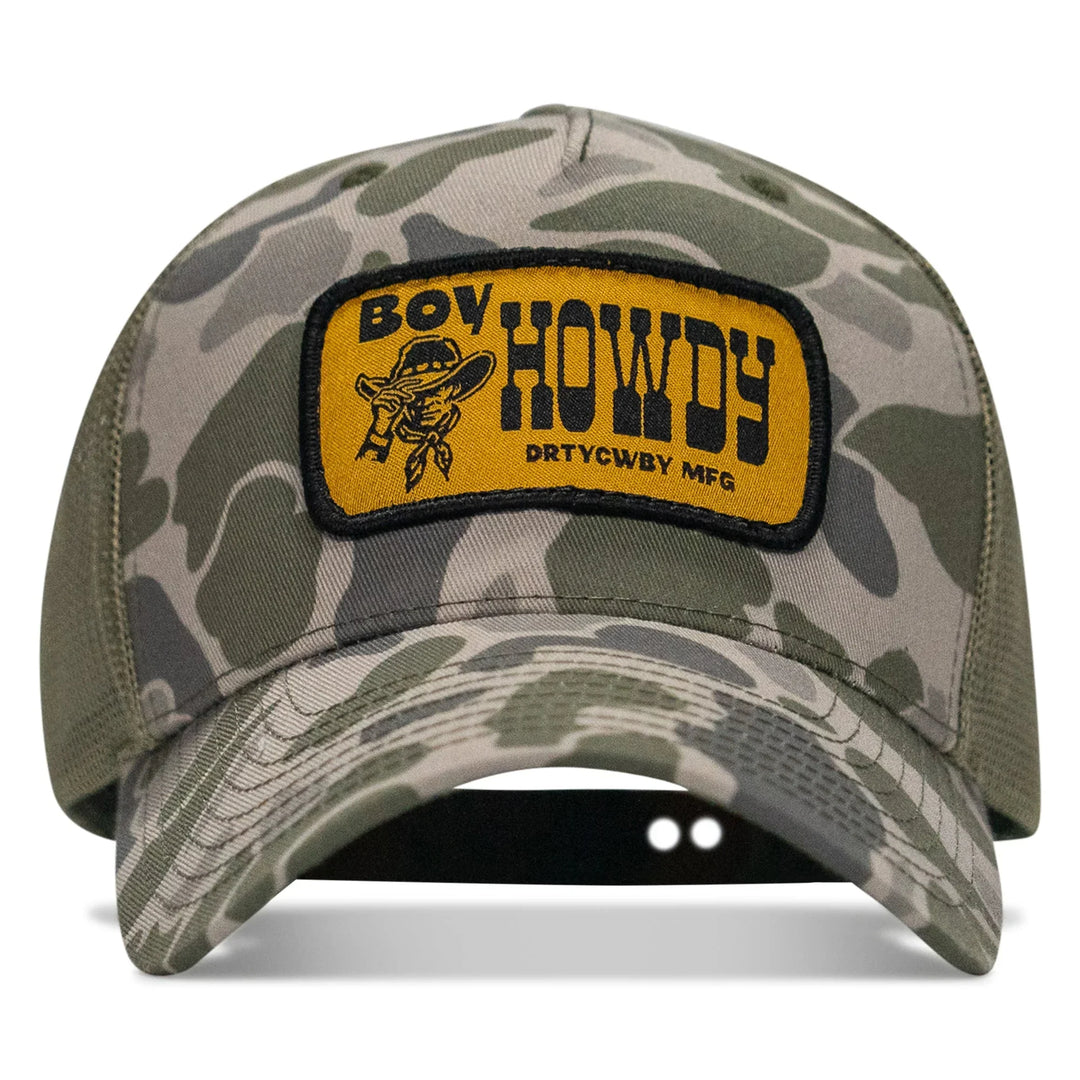 Boy Howdy Western Patch Snapback Hat