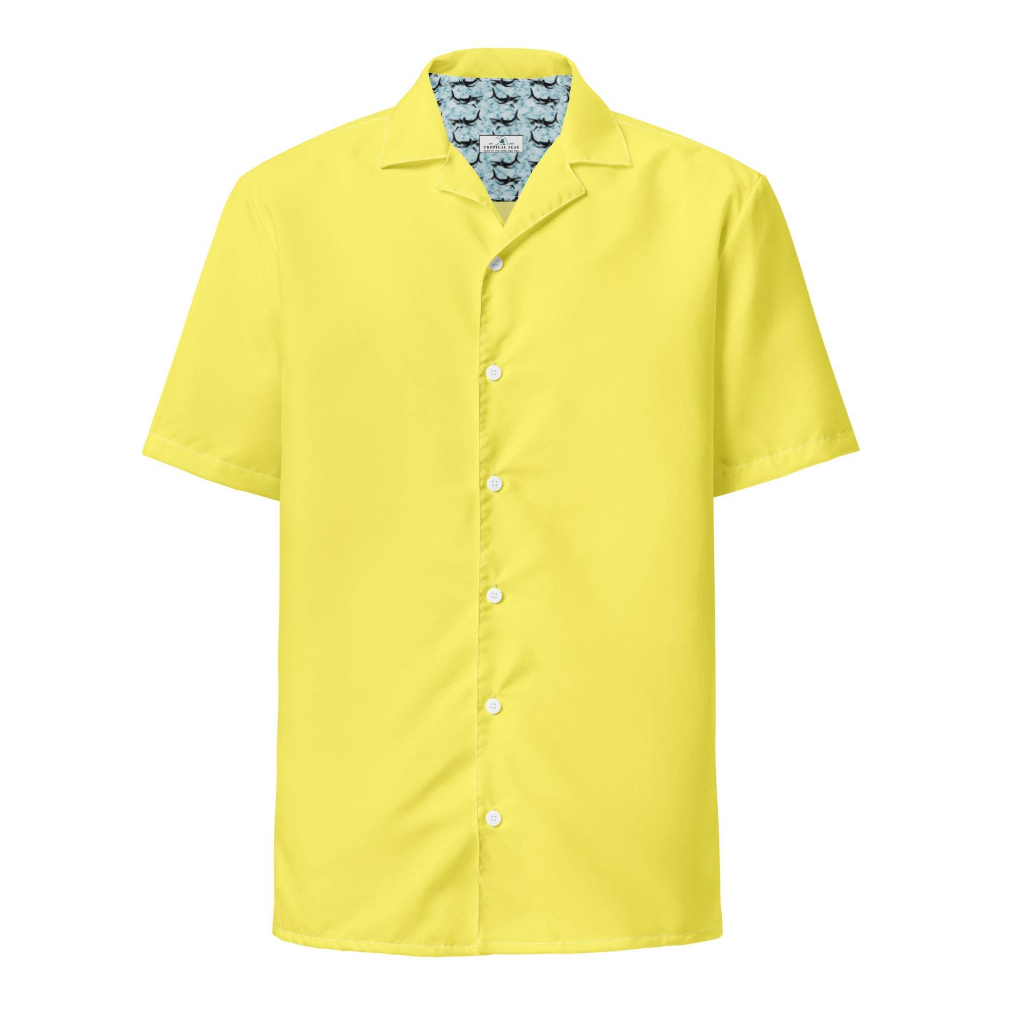 Labelless Banana Yellow Button Down Camp Shirt - One Revolver Surfboards