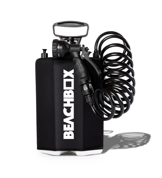 BeachBox Portable Camping Shower Tank - Black