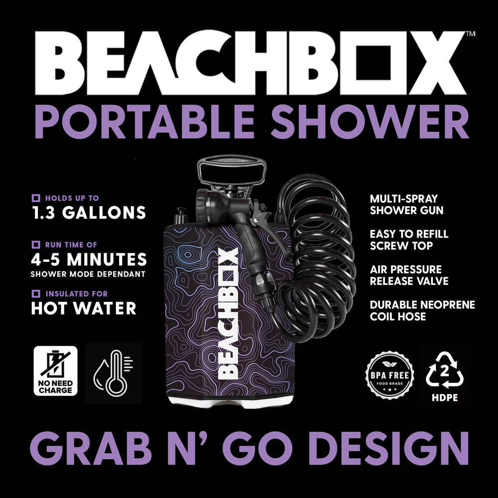 BeachBox Portable Shower Tank - 'Elevation' - One Revolver Surfboards