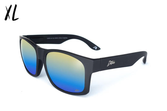 One Revolver Surfboards - Big Kahuna XL - Matte Black - Blue Gold Gradient Polarized Big Kahuna